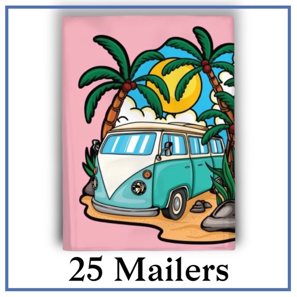 ( Quantity 25 10x13 ) Summer Daze Days Poly Mailer Bags Shipping Envelopes - Picture 2 of 3